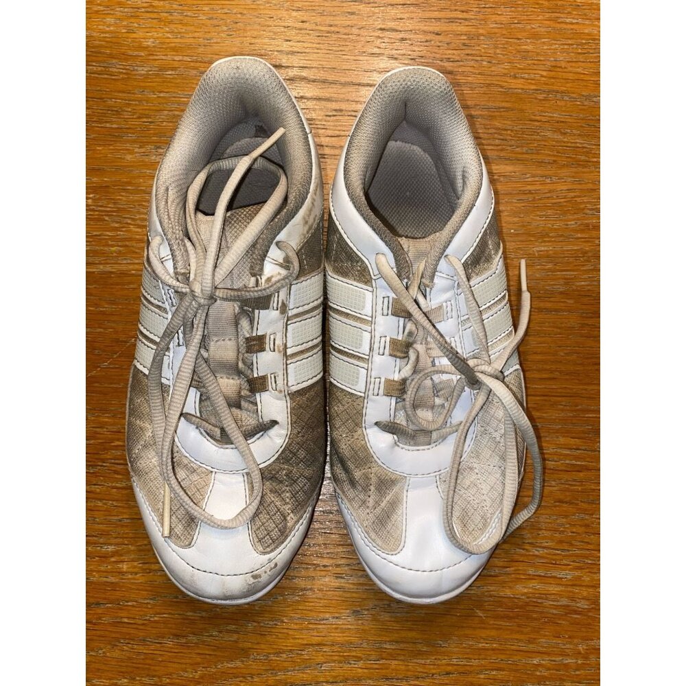 Adidas Unisex White & Gray Athletic Sneakers Size 6